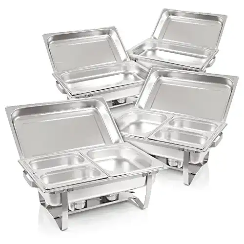Chafing Dish Profi Set Grenoble aus Edelstahl, 4-teilig