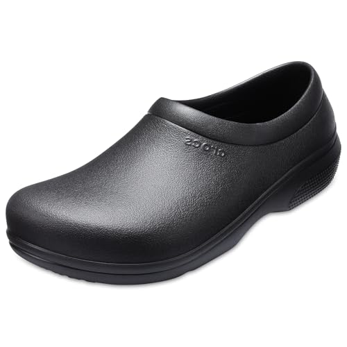 Crocs On The Clock Work Slip-On für Erwachsene, Unisex, Schwarz