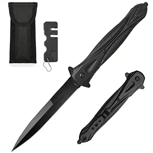 Klappmesser Generic Taschenmesser mit Gürteltasche für Outdoor-Aktivitäten