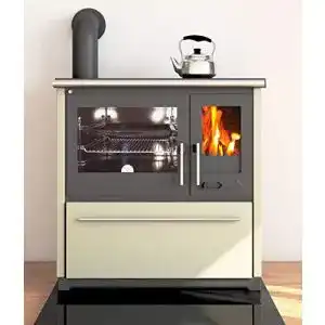 Küchenofen Holz Plamen EEK A+ Herd 850 creme, linke Version