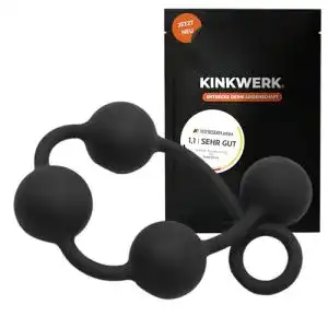 Analkugel Kinkwerk Kette mit 4 Kugeln aus Premium Silikon
