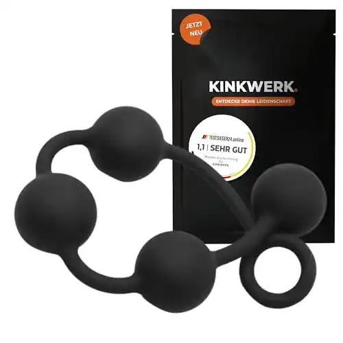 Analkugel Kinkwerk Kette mit 4 Kugeln aus Premium Silikon