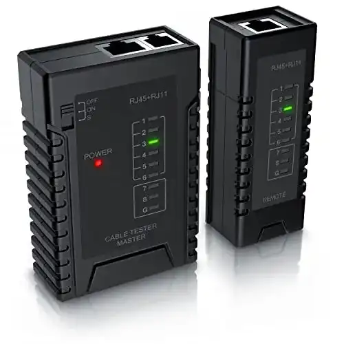 Netzwerktester CSL Computer für RJ45 und RJ11 Kabel