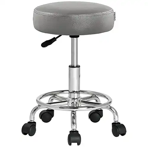 Bürohocker Casaria höhenverstellbar mit 10 cm Polsterung