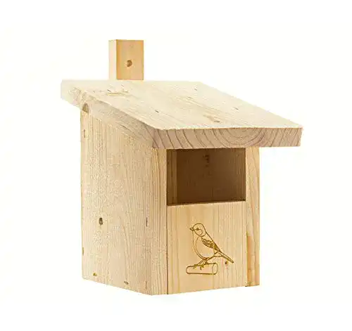 Nistkasten aus Holz für Meisen und Halbhöhlenbrüter