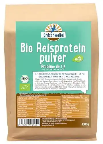 Reisprotein Erdschwalbe Bio – Veganes Eiweißpulver 1 kg