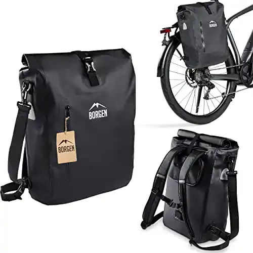 Borgen 3in1 Fahrradtasche für Gepäckträger Vielseitig und wasserdicht