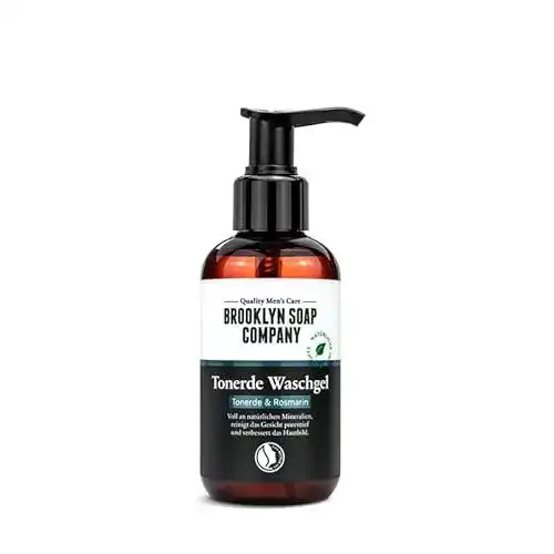 Gesichtsreinigung für Männer von Brooklyn Soap Company mit Tonerde Waschgel
