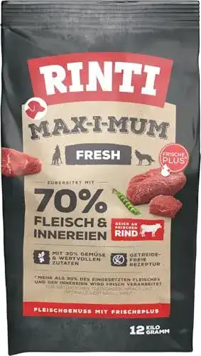 Hundetrockenfutter Rinti Max-I-Mum Rind 12kg für Hunde