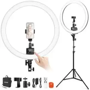 Neewer Ringlicht SRP18-2,4G 18 Zoll LED mit Ständer und Telefonhalter