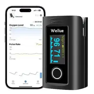 Pulsoximeter mit Bluetooth von ViATOM für präzise Messungen