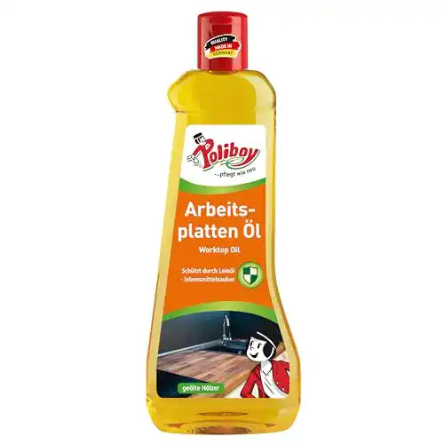 Poliboy Arbeitsplattenöl für Holzpflege und Holzschutz