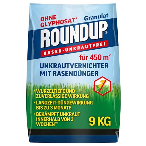 Rasendünger mit Unkrautvernichter für gesunde Rasenflächen