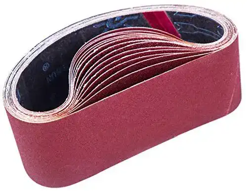 Schleifband Stebruam 75 x 457 mm, Set mit 15 Schleifbändern in 5 Körnungen