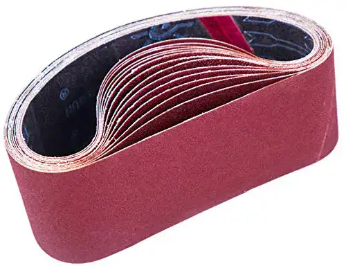 Schleifband Stebruam 75 x 457 mm, Set mit 15 Schleifbändern in 5 Körnungen