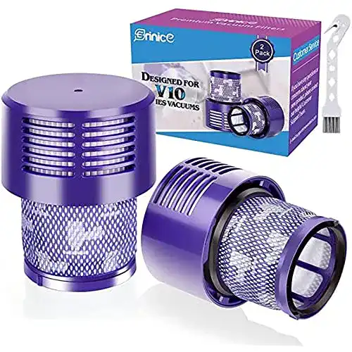 Erinice Filter für Dyson V10 Cyclone Absolute Animal – Ersatzfilter 2 Stück