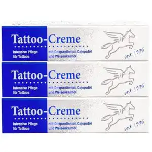 Tattoo-Creme Pegasus Pro 3er-Set, tägliche Pflege & Aftercare