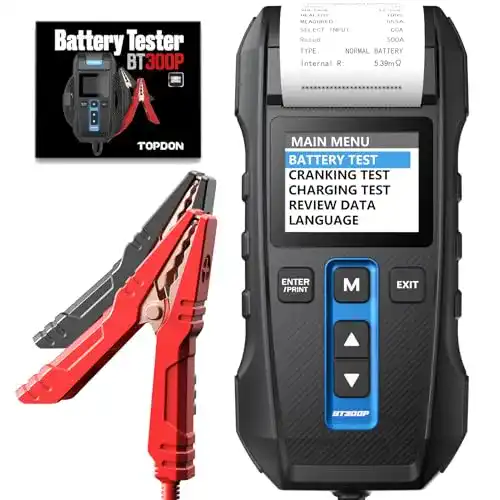Autobatterietester TOPDON BT300P für 12V und 24V Batterien