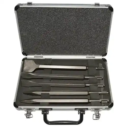 SDS-Plus Meißel Set von Makita D-42379, 5-teilig für Baustellen