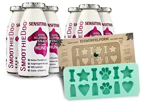 Hundeeis Smoothiedog Backform aus Silikon mit 6er Pack Sensitivo