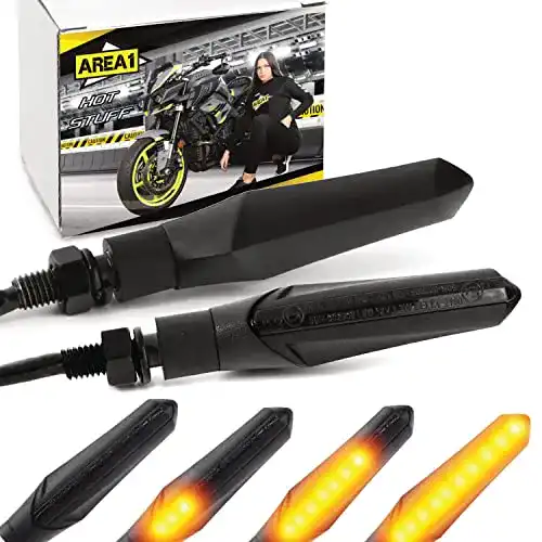 Lauflicht-Blinker für Motorräder von Area1 E-geprüftes LED-Blinkerset