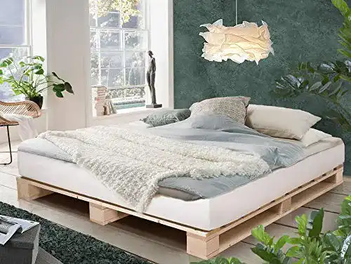 Palettenbett Möbel-Eins Paletti Massivholzbett