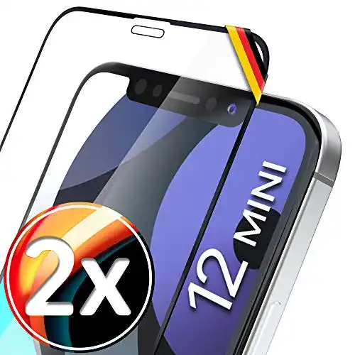 iPhone 12 Mini Panzerglas Utection 2X Full Screen Schutzglas