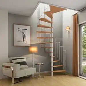 Raumspartreppe Dolle Spindeltreppe Barcelona für Geschosshöhen 229-291 cm