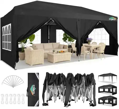 Faltpavillon 3×6 COBIZI – Wasserdicht und Klappbar für Events