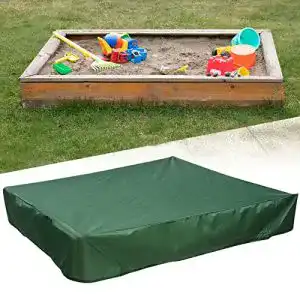 Wasserdichte Sandkastenabdeckung Jokily 120×120 cm für Schutz und Hygiene