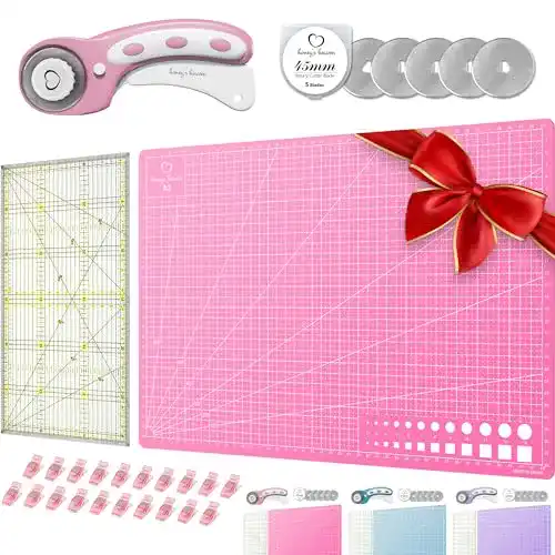 Schneidematte und Rollschneider Set für Patchwork und Nähen