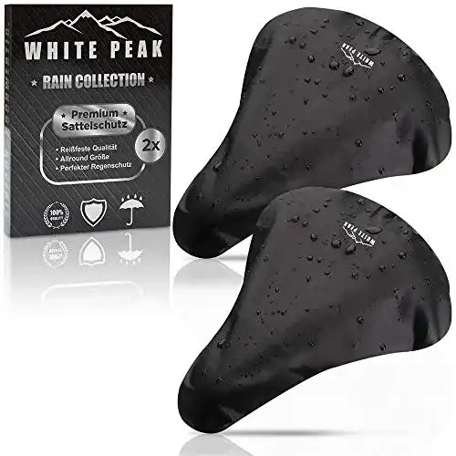 Fahrradsattel-Regenschutz White Peak 2er Set wasserdicht