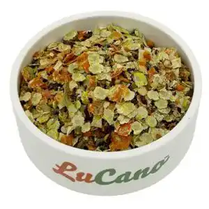 Gemüseflocken für Hunde 1 kg LuCano Mix Ergänzungsfutter für BARF
