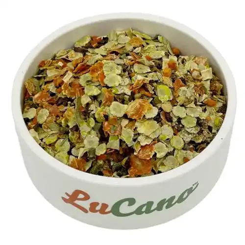 Gemüseflocken für Hunde 1 kg LuCano Mix Ergänzungsfutter für BARF