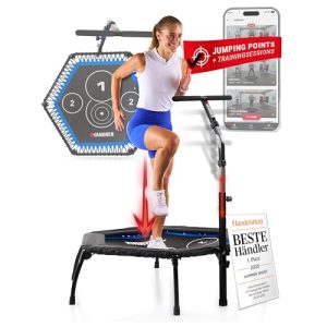 Faltbares Hammer Fitness-Trampolin Cross Jump mit 98 cm Sprungfläche