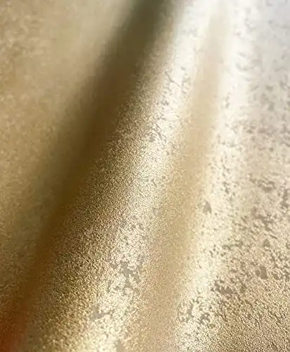 Vliestapete Newroom Design in Gold mit Uni Glanz