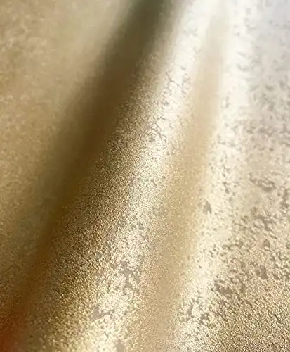 Vliestapete Newroom Design in Gold mit Uni Glanz