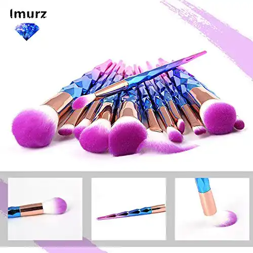 IMURZ Professionelles 18-Teiliges Make-up Pinselset