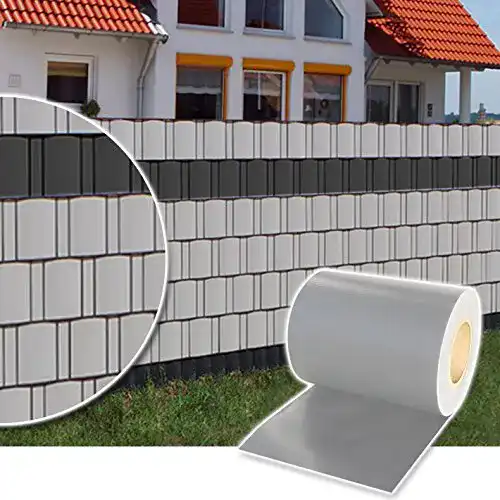 Plantiflex Sichtschutzstreifen 35m PVC Rolle grau blickdicht