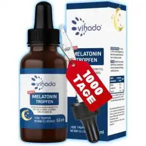 Einschlaftropfen Vihado Melatonin 1000 Nächte, 50 ml
