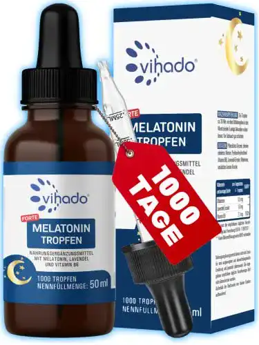 Einschlaftropfen Vihado Melatonin 1000 Nächte, 50 ml