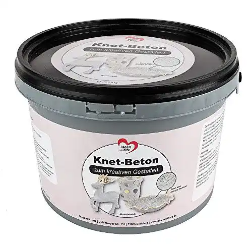 Knetbeton zum kreativen Gestalten von dekorativen Objekten