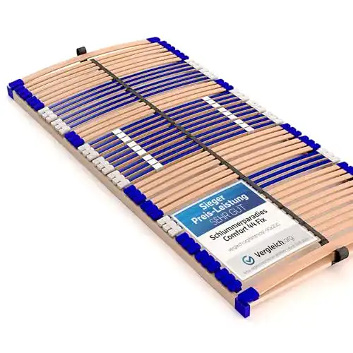 Lattenrost 90 x 200 cm von Schlummerparadies stabil und langlebig
