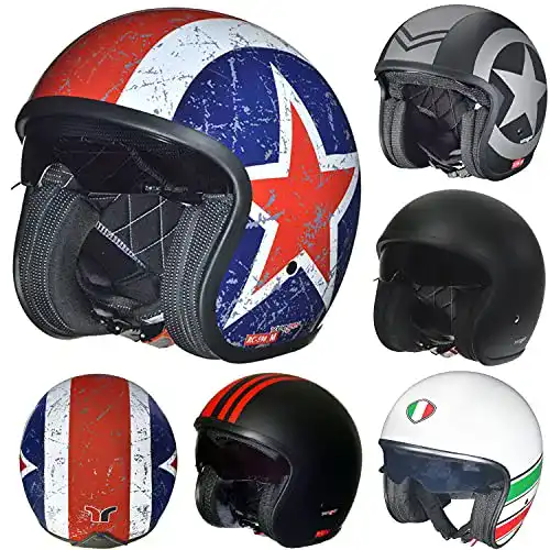 Rueger Helm RC-590 Jethelm für Motorrad und Chopper
