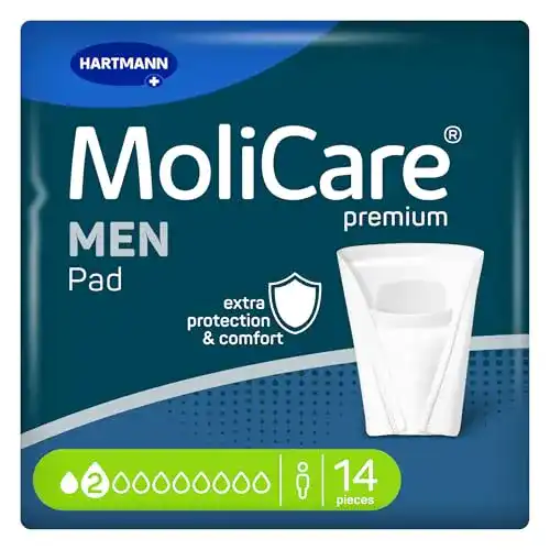 Inkontinenzeinlagen für Männer Molicare MEN Pad 2 Tropfen 14 Stück