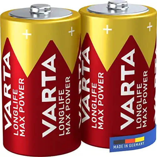 Varta Longlife Max Power D Mono LR20 Batterien (2er Pack)