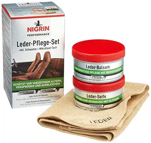 Lederpflege-Set Nigrin Performance für Glattleder