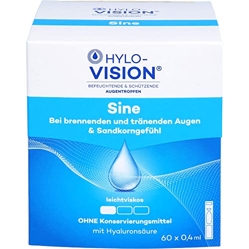 Hyaluron-Augentropfen Hylo-Vision Sine in Einzeldosispipetten
