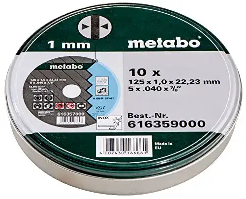 Trennscheibe 125 Metall Metabo SP 125 x 1,0 x 22,23 für Edelstahlbearbeitung