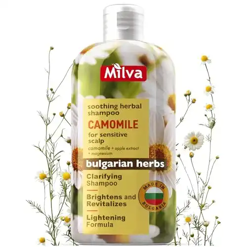 Kamille Shampoo von Milva – Beruhigendes Haarpflegeprodukt für empfindliche Kopfhaut